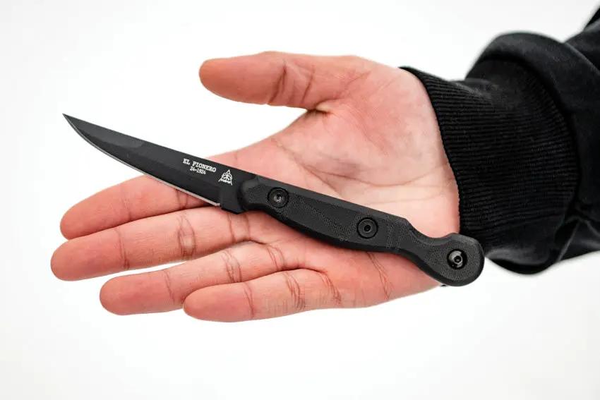TOPS El Pionero Blackout Edition ELPO-02 - Rugged Fixed Blade Knife For Outdoor Survival Enthusiasts by TOPS