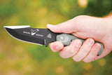 TOPS Eagles Shadow Survival Knife 1095 Steel Full Tang Black Micarta Handle For Outdoorsmen Enthusiasts by Black Country Outdoor