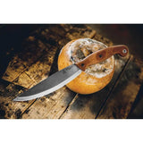 TOPS Earth Skills Knife ESK01 Outdoor Survival Knife For Outdoorsmen 8.25in 1095HC Blade Full Tang Tan Canvas Micarta by Black Country Outdoor
