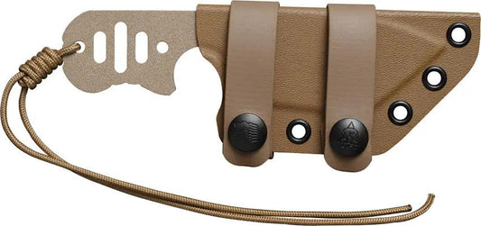 TOPS FDX 66 Fixed Blade Knife With Tanto Point 1095 High Carbon Steel Outdoor Survival Lanyard Whistle Belt Sheath by Black Country Outdoor
