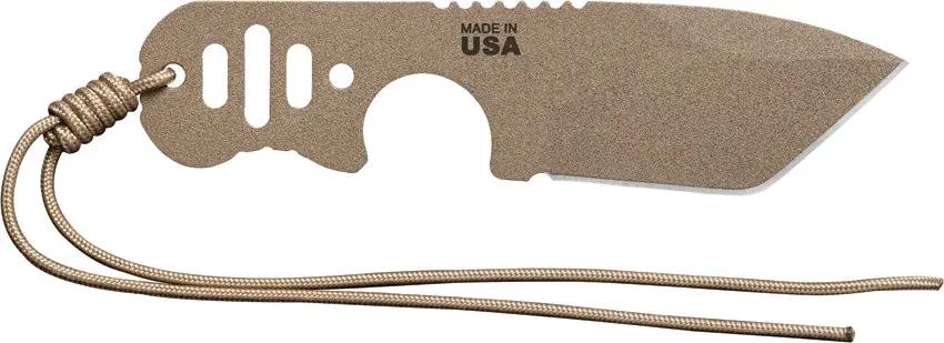 TOPS FDX 66 Fixed Blade Knife With Tanto Point 1095 High Carbon Steel Outdoor Survival Lanyard Whistle Belt Sheath by Black Country Outdoor