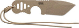 TOPS FDX 66 Fixed Blade Knife With Tanto Point 1095 High Carbon Steel Outdoor Survival Lanyard Whistle Belt Sheath by Black Country Outdoor