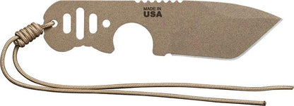TOPS FDX 66 Fixed Blade Knife With Tanto Point 1095 High Carbon Steel Outdoor Survival Lanyard Whistle Belt Sheath by Black Country Outdoor