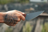 TOPS Frog Market Special FMS-05 Survival Knife 1095 High Carbon Blade Full Tang Rugged Micarta Handle by Black Country Outdoor