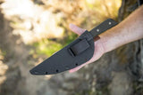 TOPS Frog Market Special Combo Knife Set - Dual 1095HC Blades With Green Micarta Handles And Tan Kydex Sheaths by TOPS