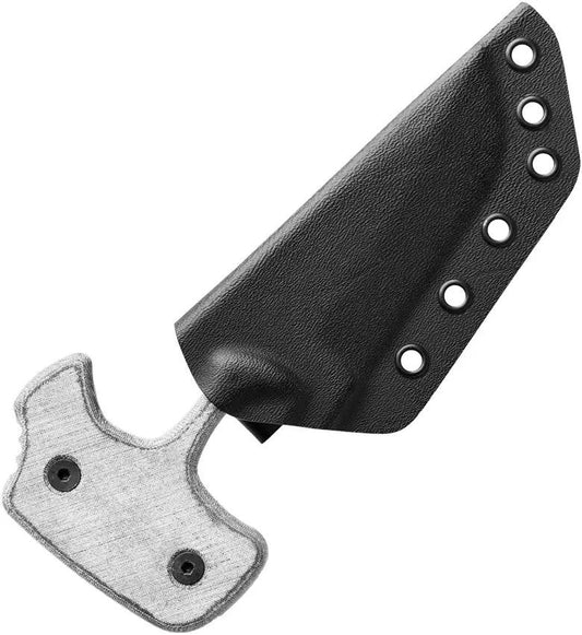TOPS Grim Ripper GRPR01 Fixed Blade Knife - Traction Coated 1095HC Blade With Micarta Handle Kydex Sheath Outdoorsmen by TOPS