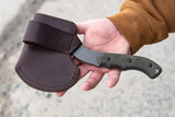 TOPS Grandpa's Axe GRAX02 - Compact Full Tang Survival Axe With Cerakote Head And 4-Inch Edge In Green Canvas Micarta by TOPS