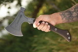 TOPS Hammer Hawk HAMH-03 Tactical Axe - Cerakote 6.5 Inch Head With Full Tang Tan Micarta Handle by TOPS
