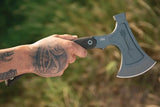 TOPS Hammer Hawk HAMH-03 Tactical Axe - Cerakote 6.5 Inch Head With Full Tang Tan Micarta Handle by TOPS