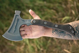 TOPS Hammer Hawk HAMH-03 Tactical Axe - Cerakote 6.5 Inch Head With Full Tang Tan Micarta Handle by TOPS