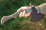 TOPS Hammer Hawk HAMH-03 Tactical Axe - Cerakote 6.5 Inch Head With Full Tang Tan Micarta Handle by TOPS