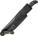 TOPS Silent Hero HERO03 Knife - 1095HC Blade Full Tang Black Micarta Handle For Rugged EDC Outdoorsmen by TOPS