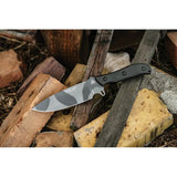 TOPS Silent Hero HERO 04C Fixed Blade Knife - 1095HC Steel Full Tang With Micarta Handle by TOPS