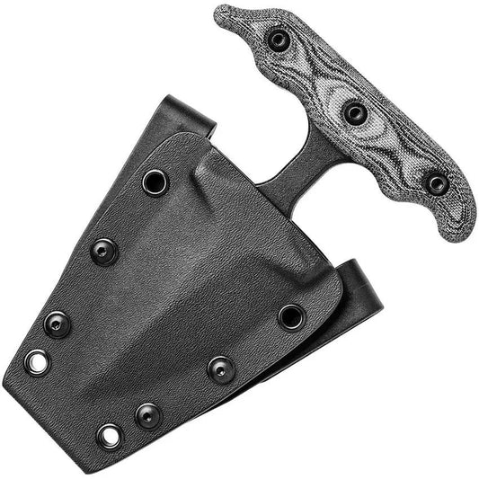 TOPS I-Stick Push Dagger ISTK01 - 3.5in Double Edge Fixed Blade With Full Tang Micarta Handle Kydex Sheath by TOPS