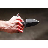 TOPS I-Stick Push Dagger ISTK01 - 3.5in Double Edge Fixed Blade With Full Tang Micarta Handle Kydex Sheath by TOPS