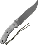 TOPS Longhorn Bowie Knife Sniper Gray LONGB05 - 13 Inch Fixed Blade With 1095HC Steel For Outdoor Enthusiasts by TOPS