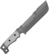 TOPS M4X Punisher Knife 8.5in Sawback, 1095 High Carbon Steel, Full Tang Micarta Handle, USA Made For Tactical Pros by Black Country Outdoor