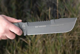 TOPS M4X Punisher Knife 8.5in Sawback, 1095 High Carbon Steel, Full Tang Micarta Handle, USA Made For Tactical Pros by Black Country Outdoor