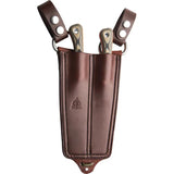 TOPS Muley Combo Leather MCMB01 Dual Blade Fixed Knife With Saw And Skinner For Hunters And Outdoor Enthusiasts by TOPS
