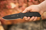 TOPS Mil-SPIE 5 MIL05 Tactical Knife - 1095 Steel, Full Tang, Partial Serration, Kydex Sheath by TOPS