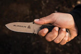 TOPS Mil-Spie3 Elite Knife - Compact Fixed Blade With 4 Inch Hunter Point, 1095HC Full Tang, Kydex Sheath by TOPS