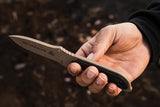 TOPS Mil-Spie3 Elite Knife - Compact Fixed Blade With 4 Inch Hunter Point, 1095HC Full Tang, Kydex Sheath by TOPS