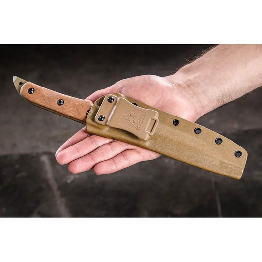 TOPS Missile Strike MS01 Tactical Survival Knife 6 Inch Spear Point Blade Full Tang Glass Breaker Kydex Sheath USA Made by Black Country Outdoor
