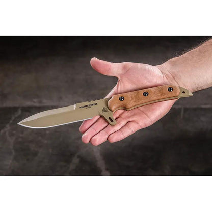 TOPS Missile Strike MS01 Tactical Survival Knife 6 Inch Spear Point Blade Full Tang Glass Breaker Kydex Sheath USA Made by Black Country Outdoor