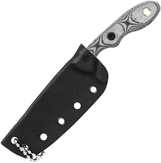 TOPS Mini Scandi Knife MSK BLM Durable Full Tang With Black Linen Micarta Handles Survival Whistle For Outdoorsmen by Black Country Outdoor