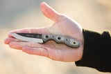 TOPS Mini Scandi Knife MSK BLM Durable Full Tang With Black Linen Micarta Handles Survival Whistle For Outdoorsmen by Black Country Outdoor
