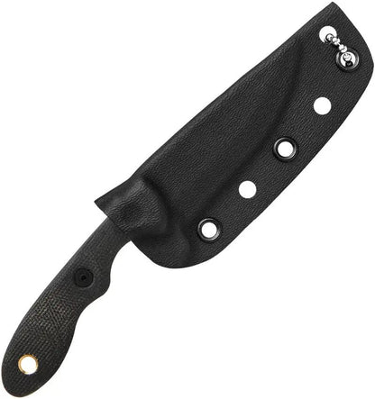 TOPS Mini Scandi Survival Knife MSK-SURV Tan Two Tone Finish Full Tang For Outdoor Fans Micarta Handle Kydex Sheath by Black Country Outdoor