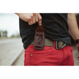 TOPS Mini Slingshot MSLI-01 - Compact Rugged Steel Frame With Tan Canvas Micarta Handle For Outdoors by TOPS
