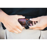 TOPS Mini Slingshot MSLI-01 - Compact Rugged Steel Frame With Tan Canvas Micarta Handle For Outdoors by TOPS