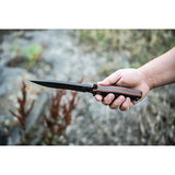 TOPS Operator 7 Fixed Blade Knife - 7.25 Inch 1075HC Full Tang Midnight Bronze Finish For Tactical Outdoorsmen by TOPS