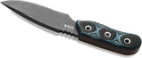 TOPS Blue Otter Knife For Outdoorsmen 6 1/4 Inch 1095 High Carbon Steel Full Tang G10 Handle Kydex Sheath USA Made by Black Country Outdoor
