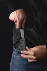 TOPS Blue Otter Knife For Outdoorsmen 6 1/4 Inch 1095 High Carbon Steel Full Tang G10 Handle Kydex Sheath USA Made by Black Country Outdoor