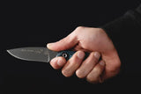 TOPS Blue Otter Knife For Outdoorsmen 6 1/4 Inch 1095 High Carbon Steel Full Tang G10 Handle Kydex Sheath USA Made by Black Country Outdoor