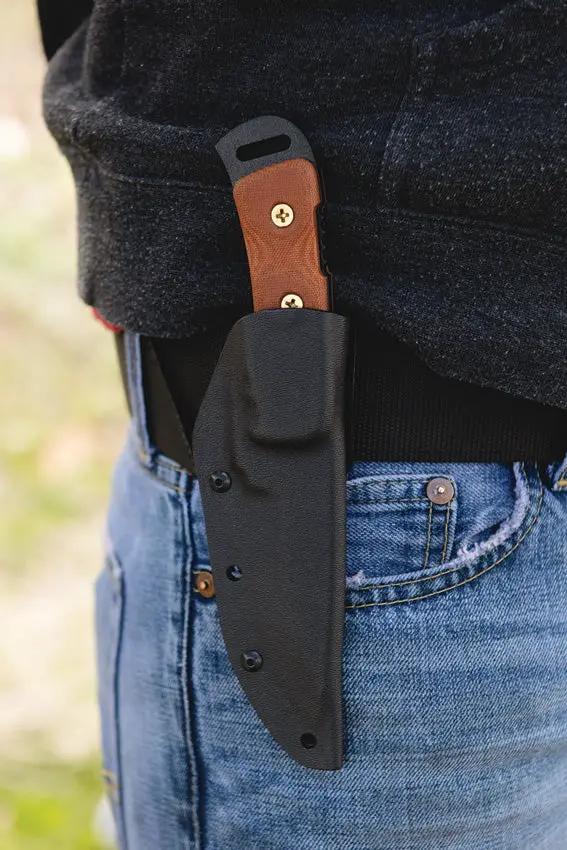 TOPS Overlander 2 OV78 Knife Rugged Full Tang 1095 Blade With Kydex Sheath Canvas Micarta Handle For Outdoor Hunters by Black Country Outdoor