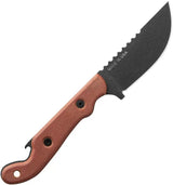 TOPS Pit Stop 3 Fixed Blade Knife With Bottle Opener 1095 Steel Full Tang Micarta Handle Kydex Sheath Prepper Whistle by Black Country Outdoor