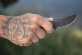 TOPS Pit Stop 3 Fixed Blade Knife With Bottle Opener 1095 Steel Full Tang Micarta Handle Kydex Sheath Prepper Whistle by Black Country Outdoor