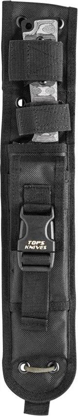 TOPS Prather War Bowie Knife 7.25in 1095 Blade Full Tang Micarta Handles MOLLE Sheath for Tactical Outdoorsmen by Black Country Outdoor