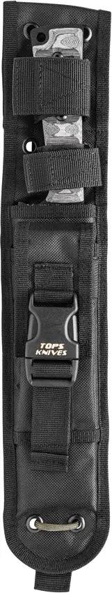 TOPS Prather War Bowie Knife 7.25in 1095 Blade Full Tang Micarta Handles MOLLE Sheath for Tactical Outdoorsmen by Black Country Outdoor