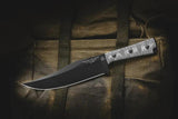 TOPS Prather War Bowie Knife 7.25in 1095 Blade Full Tang Micarta Handles MOLLE Sheath for Tactical Outdoorsmen by Black Country Outdoor