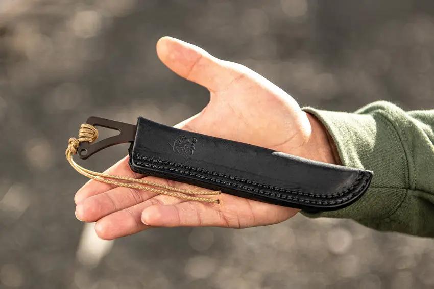 TOPS Rocky Mountain Spike RMS-01 Fixed Blade Knife 3.5in 1095 Steel with Lanyard For Outdoor Enthusiasts by Black Country Outdoor