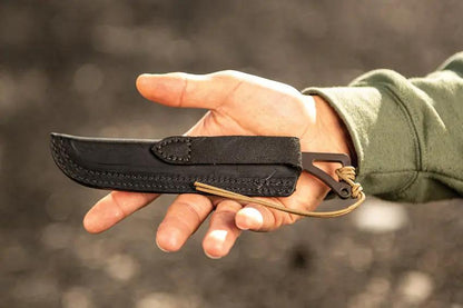 TOPS Rocky Mountain Spike RMS-01 Fixed Blade Knife 3.5in 1095 Steel with Lanyard For Outdoor Enthusiasts by Black Country Outdoor