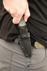 TOPS Ranger Short Stop Knife 6 Inch Fixed Blade Black Traction Coated 1095 Carbon Steel USA Made For Outdoor Enthusiasts by Black Country Outdoor