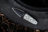 TOPS Ranger Short Stop Knife 6 Inch Fixed Blade Black Traction Coated 1095 Carbon Steel USA Made For Outdoor Enthusiasts by Black Country Outdoor