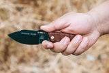 TOPS Shadow Rider Fixed Blade Knife for Outdoorsmen, Full Tang 3In 1095 Steel, Micarta Handles, Kydex Sheath Whistle by Black Country Outdoor