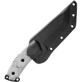 TOPS Steel Eagle Tanto Saw SE105D Sawback Knife - 5 Inch 1095HC Blade With Black Linen Micarta Handle by TOPS