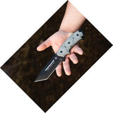 TOPS Steel Eagle No Saw Tanto Knife SE105F - Full Tang 5In Blade With Micarta Handle And Kydex Sheath For Outdoorsmen by TOPS